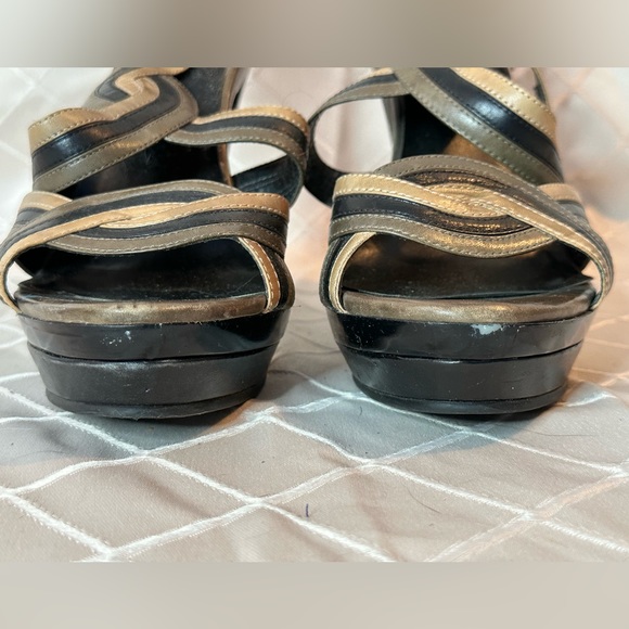 Aldo Leather Strappy Platform Heels, size 40 - Picture 3 of 16